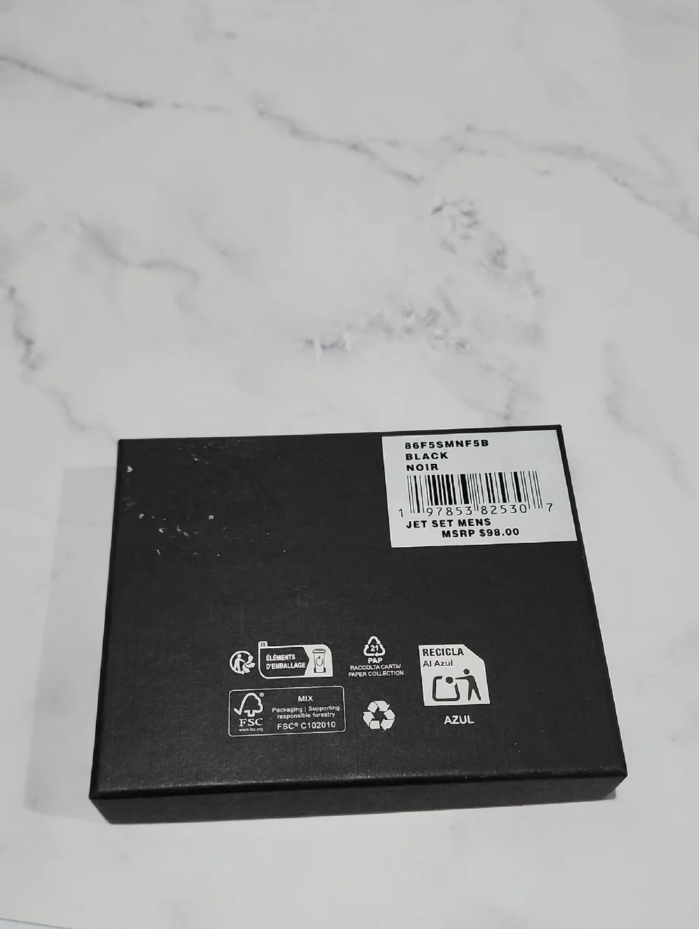 Michael Kors Black Nori MK Logo Slim Billfold Wallet